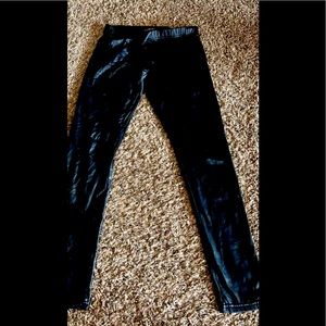 Black pleather pants